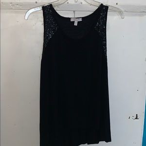 Black tank top